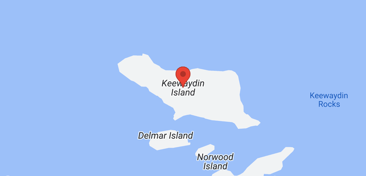 map of 3-4 KEEWAYDIN ISLAND